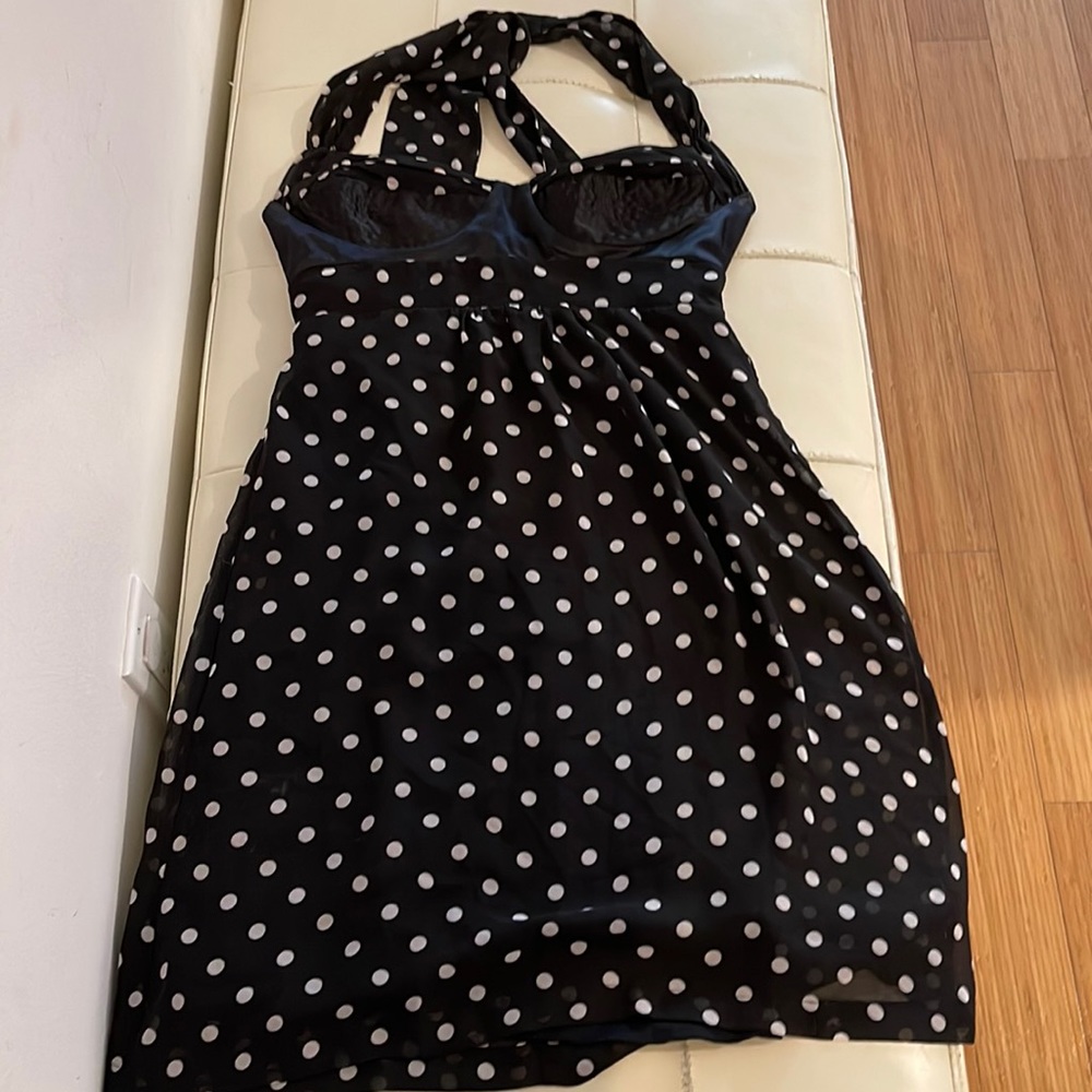 Polka dot dress (Black/White)- Size 3